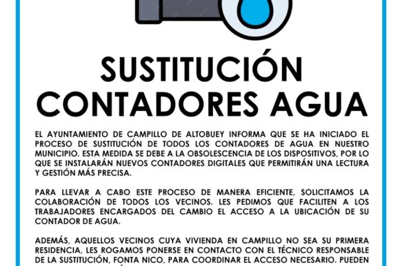 Sustitución de contadores de agua